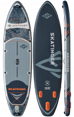 Skatinger Fishing siva touring SUP daska za veslanje – stabilna, svestrana i pustolovna