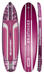 Skatinger Leafy Expedition Pink Allround SUP daska – Stil, Stabilnost, Izdržljivost