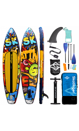 Skatinger Graffiti Yellow Touring SUP Board – Charakter, Kontrast, Leistung
