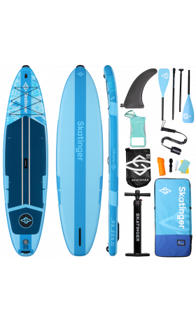 Skatinger Ice Age Blue Touring Paddle SUP Board – Calm, Clarity & Control