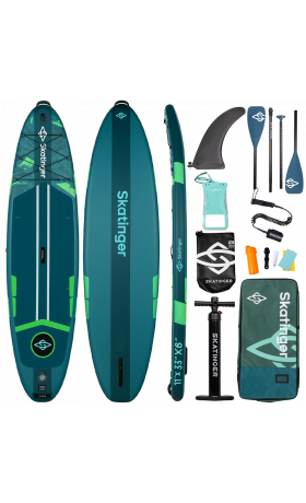 Skatinger Ice Age Green Touring Paddle SUP Board – Dynamic, Stable & Adventurous