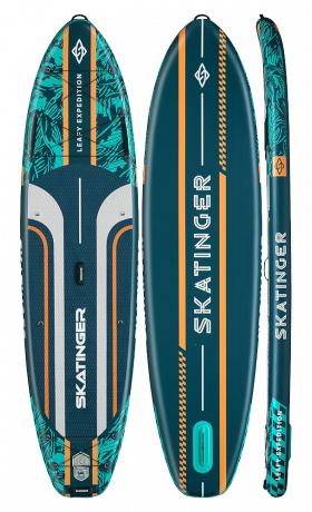 Skatinger Leafy Expedition Green Allround SUP daska – Stabilnost, Izdržljivost, Kontrola