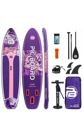 Skatinger Purple Fantasy Allround SUP deska – Stabilnost, Ravnotežje, Slog