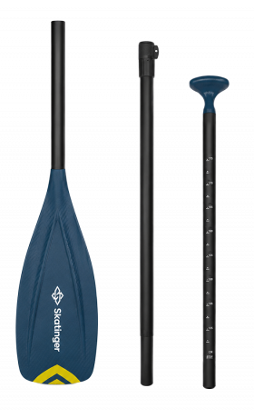 Skatinger Screen-Printed Fiberglass SUP Paddle