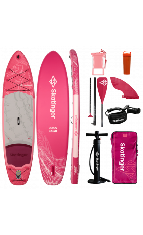 Skatinger Seahorse Pink Touring Paddle SUP Board – Grace, Comfort & Coastal Freedom