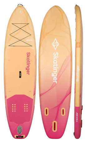Skatinger Wave Yellow Allround Paddle SUP Board – Stylish, Balance & Safe