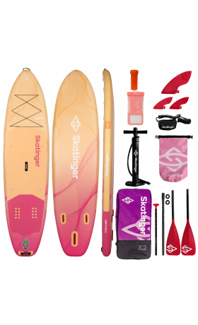 Skatinger Wave Yellow Allround Paddle SUP Board – Stylish, Balance & Safe