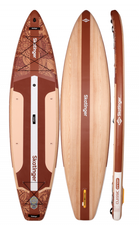 Skatinger Waverider Light Brown Touring Paddle SUP Board – Natural, Smooth & Timeless