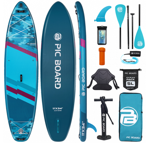 Skatinger Camouflage Blue Allround SUP daska – Snaga, Stabilnost, Kontrola