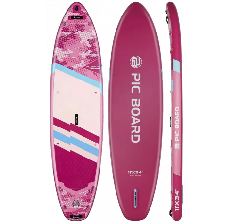 Skatinger Camouflage Pink univerzalna SUP daska za veslanje – stil, stabilnost i zabava