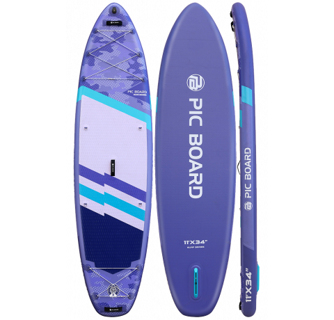 Skatinger Camouflage Purple Allround SUP daska – Stil, Ravnoteža, Svestranost
