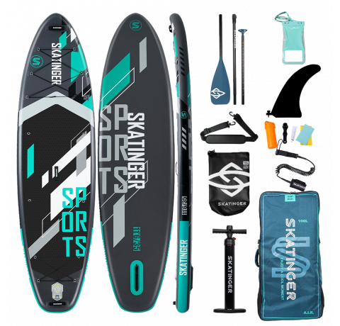 Skatinger Grey Sports Yoga SUP daska – Fokus, Snaga, Preciznost