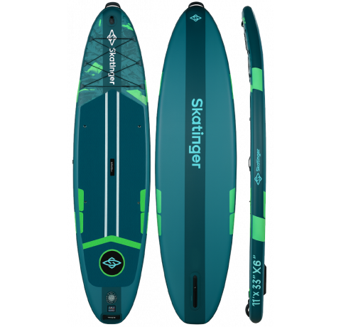 Skatinger Ice Age Green Touring SUP daska – Stabilnost, Kontrola, Avantura