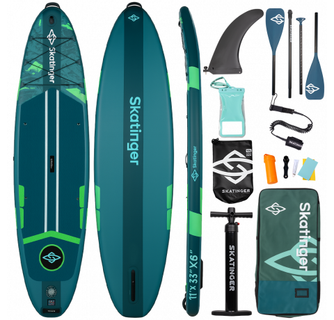 Skatinger Ice Age Green Touring SUP daska – Stabilnost, Kontrola, Avantura