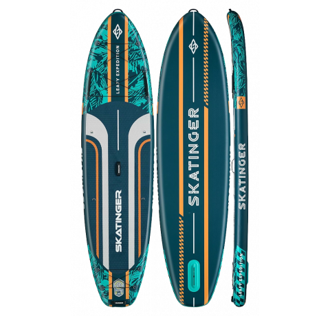 Skatinger Leafy Expedition Green Allround SUP daska – Stabilnost, Izdržljivost, Kontrola