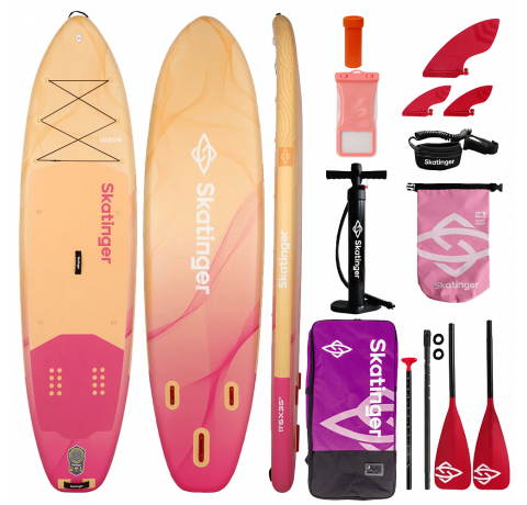 Skatinger Wave Yellow Allround SUP daska – Elegantncija, Stabilnost, Sigurnost