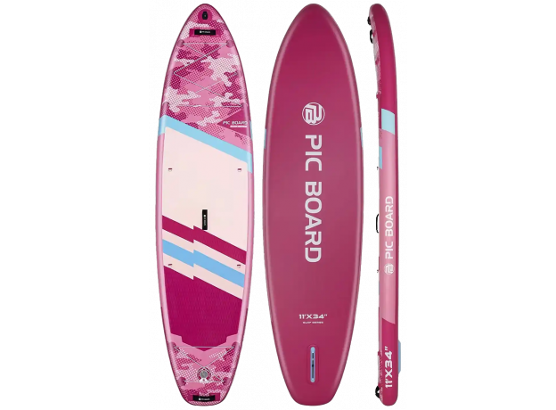 Skatinger Camouflage Pink Allround-Paddel-SUP-Board – Stil, Stabilität & Spaß