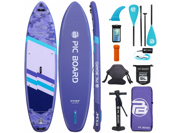 Skatinger Camouflage Purple Allround SUP daska – Stil, Ravnoteža, Svestranost