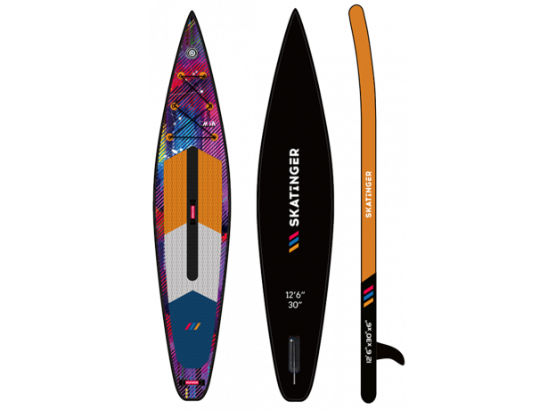 Skatinger CMYK Orange Racing SUP daska – Oštrina, Snaga, Nezaustavljivost