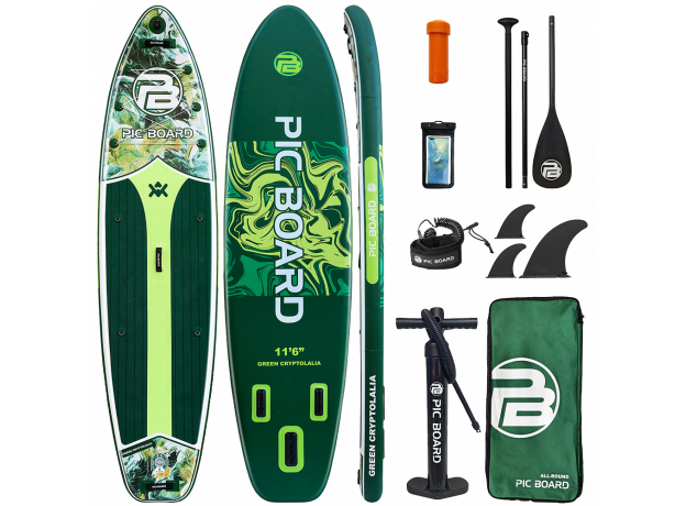 Skatinger Green Fantasy Allround Paddle SUP Board – Stable, Fast & Versatile