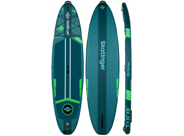 Skatinger Ice Age Green Touring SUP daska – Stabilnost, Kontrola, Avantura
