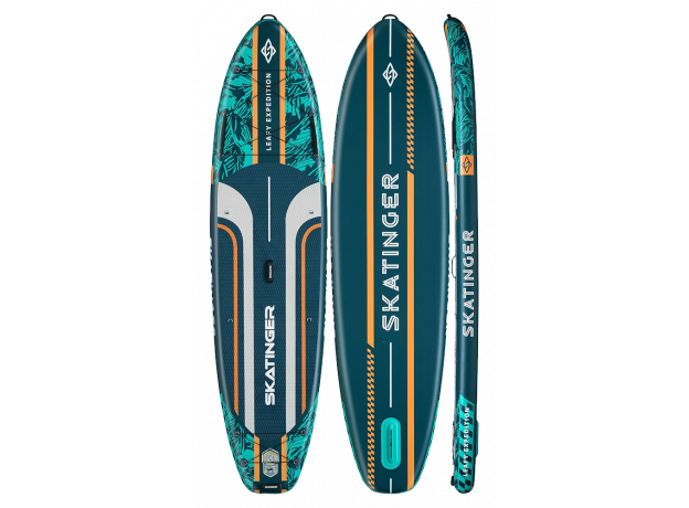 Skatinger Leafy Expedition Green Allround SUP daska – Stabilnost, Izdržljivost, Kontrola