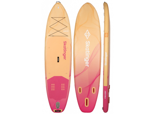 Skatinger Wave Yellow Allround SUP daska – Elegantncija, Stabilnost, Sigurnost