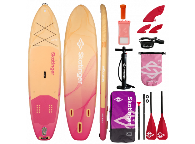 Skatinger Wave Yellow Allround SUP daska – Elegantncija, Stabilnost, Sigurnost